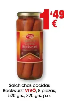 TOP Cash & Carry VIVÓ Salchichas cocidas Bockwurst oferta