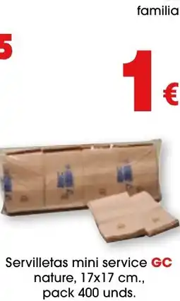 TOP Cash & Carry GC Servilletas mini service oferta