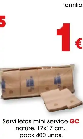 TOP Cash & Carry GC Servilletas mini service oferta
