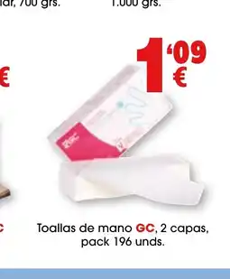 TOP Cash & Carry GC Toallas de mano oferta