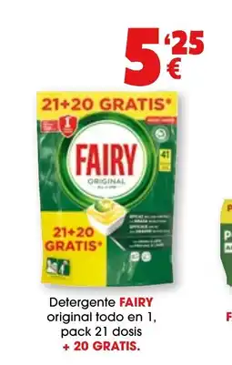 TOP Cash & Carry FAIRY Detergente original to en 1 oferta