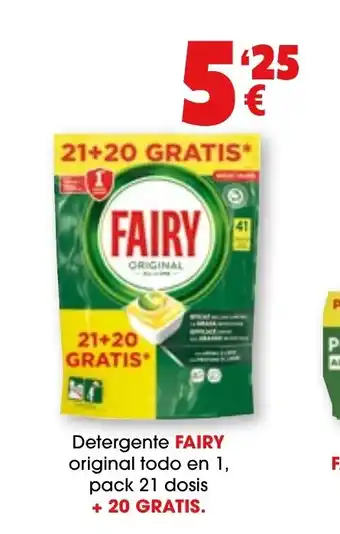 TOP Cash & Carry FAIRY Detergente original to en 1 oferta