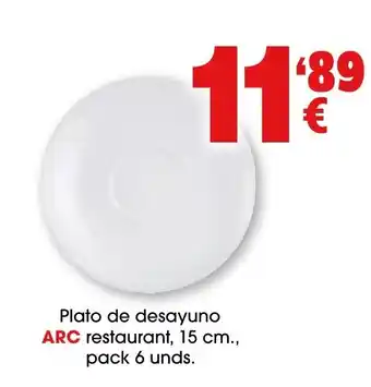 TOP Cash & Carry ARC Plato de desayuno oferta