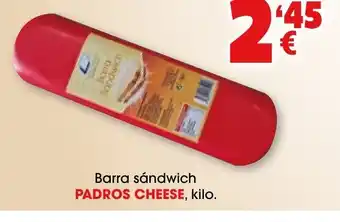 TOP Cash & Carry PADROS CHEESE Barra sándwich oferta