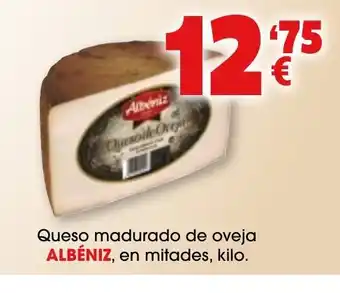 TOP Cash & Carry ALBÉNIZ Queso madurado de oveja oferta