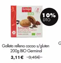 NaturaSí Galleta rellena cacao s/gluten oferta