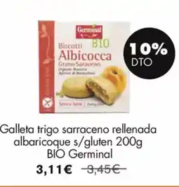 NaturaSí Galleta trigo sarraceno rellenada albaricoque s/gluten oferta