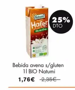 NaturaSí Bebida avena s/gluten oferta