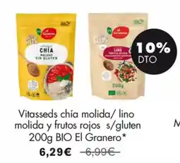 NaturaSí Vitasseds chía molida/lino molida y frutos rojos s/gluten oferta