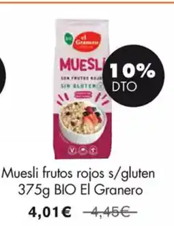 NaturaSí Muesli frutos rojos s/gluten oferta