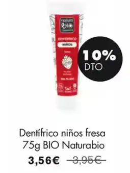 NaturaSí Dentifrico niños fresa oferta