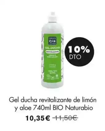 NaturaSí Gel ducha revitalizante de limón y aloe oferta