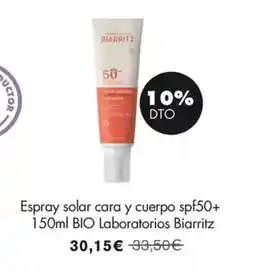 NaturaSí Espray solar cara y cuerpo spf50+ oferta