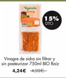 NaturaSí Vinagre de sidra sin filtrar y sin pasteurizar oferta