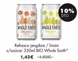 NaturaSí Refresco jengibre / limón oferta