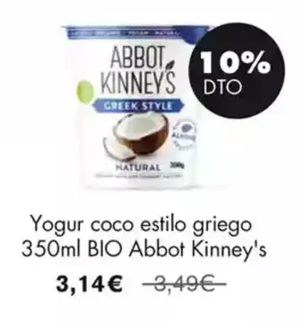 NaturaSí Yogur coco estilo griego oferta