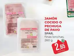 SPAR Gran Canaria Jamón cocido o pechuga de pavo oferta