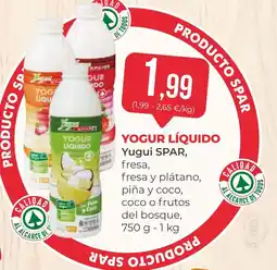 SPAR Gran Canaria YOGUR LÍQUIDO Yugui oferta