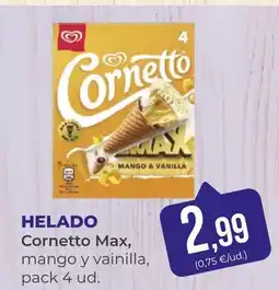 SPAR Gran Canaria Helado cornetto max, oferta