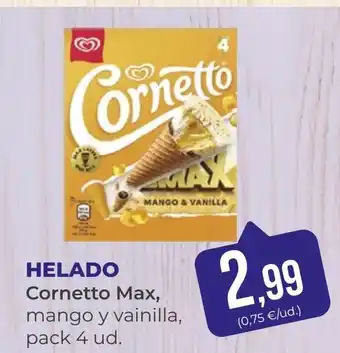 SPAR Gran Canaria Helado cornetto max, oferta