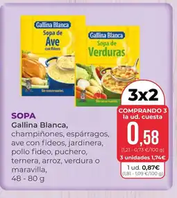 SPAR Gran Canaria GALLINA BLANCA Sopa oferta