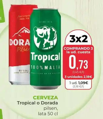 SPAR Gran Canaria TROPICAL O DORADA Cerveza oferta
