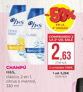 SPAR Gran Canaria H&S Champu oferta
