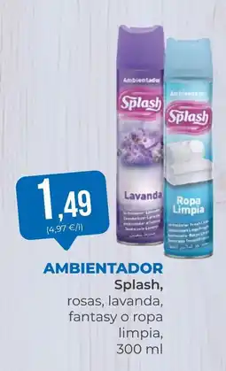 SPAR Gran Canaria SPLASH Ambientador oferta