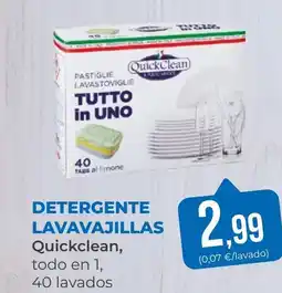 SPAR Gran Canaria QUICKCLEN Detergente lavavajillas oferta
