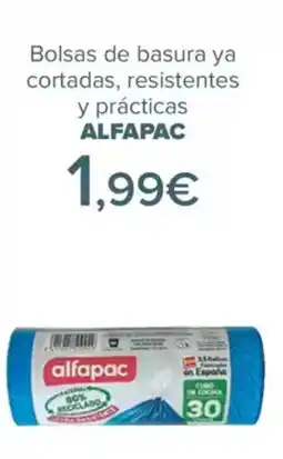 Carrefour ALFAPAC Bolsas de basura ya cortadas, resistentes y prácticas oferta