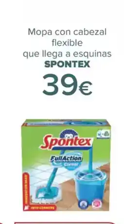 Carrefour SPONTEX Mopa con cabezal flexible que llega a esquinas oferta