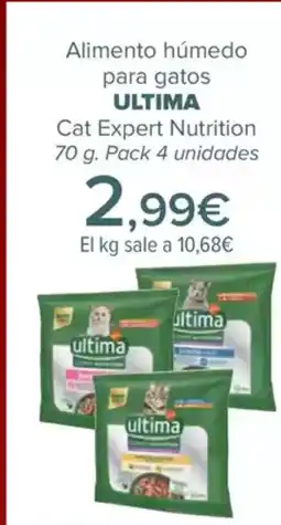 Carrefour ULTIMA Alimento húmedo para gatos Cat Expert Nutrition oferta
