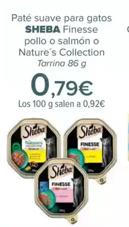Carrefour SHEBA Paté suave para gatos oferta