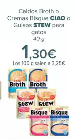 Carrefour Caldos Broth o Cremas Bisque oferta