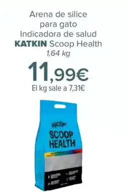 Carrefour KATKIN Arena de silice para gato Indicadora de salud oferta