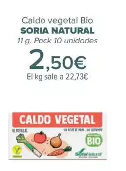 Carrefour SORIA NATURAL Caldo vegetal Bio oferta