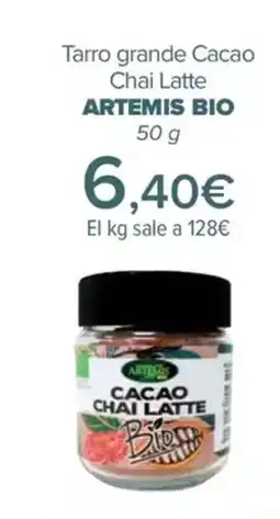 Carrefour ARTEMIS BIO Tarro grande Cacao Chai Latte oferta