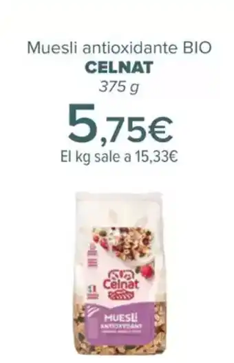 Carrefour CELNAT Muesli antioxidante BIO oferta