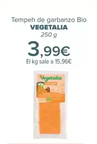 Carrefour VEGETALIA Tempeh de garbanzo Bio oferta