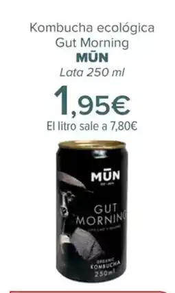 Carrefour MŪN Kombucha ecológica Gut Morning oferta