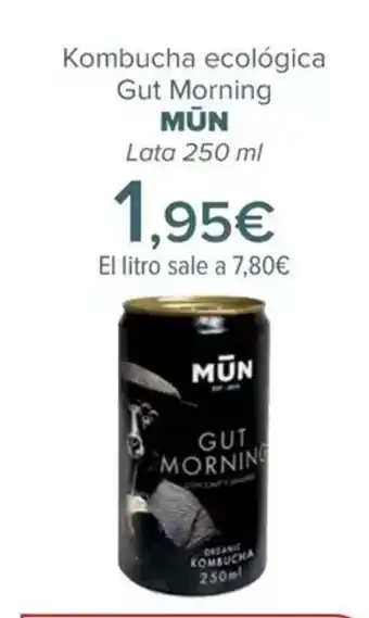 Carrefour MŪN Kombucha ecológica Gut Morning oferta