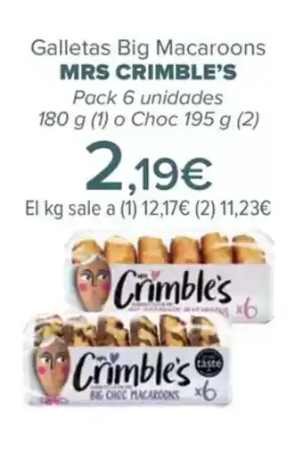Carrefour MRS CRIMBLE’S Galletas Big Macaroons oferta
