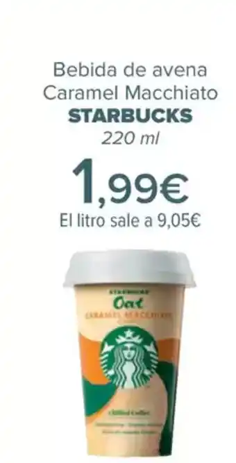 Carrefour STARBUCKS Bebida de avena Caramel Macchiato oferta