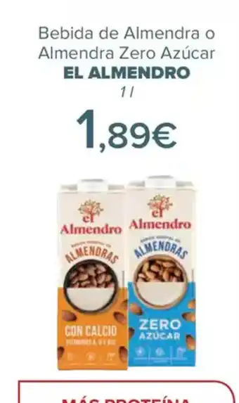 Carrefour EL ALMENDRO Bebida de Almendra o Almendra Zero Azúcar oferta