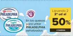 Autoservicios Familia PHILADELPHIA En los quesos para untar oferta