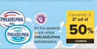 Autoservicios Familia PHILADELPHIA En los quesos para untar oferta