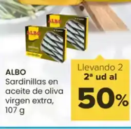 Autoservicios Familia ALBO Sardinillas en aceite de oliva virgen extra oferta