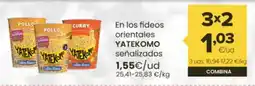 Autoservicios Familia YATEKOMO En los fideos orientales oferta