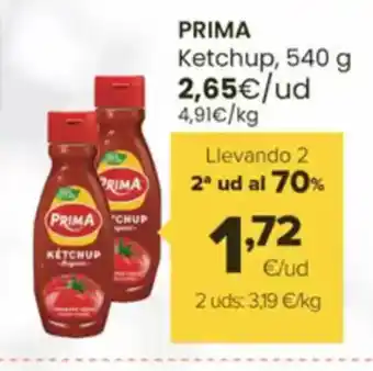 Autoservicios Familia PRIMA Ketchup oferta