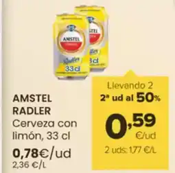 Autoservicios Familia AMSTEL RADLER Cerveza con limón oferta